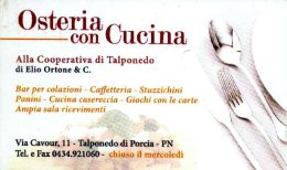 logo Osteria di Talponedo